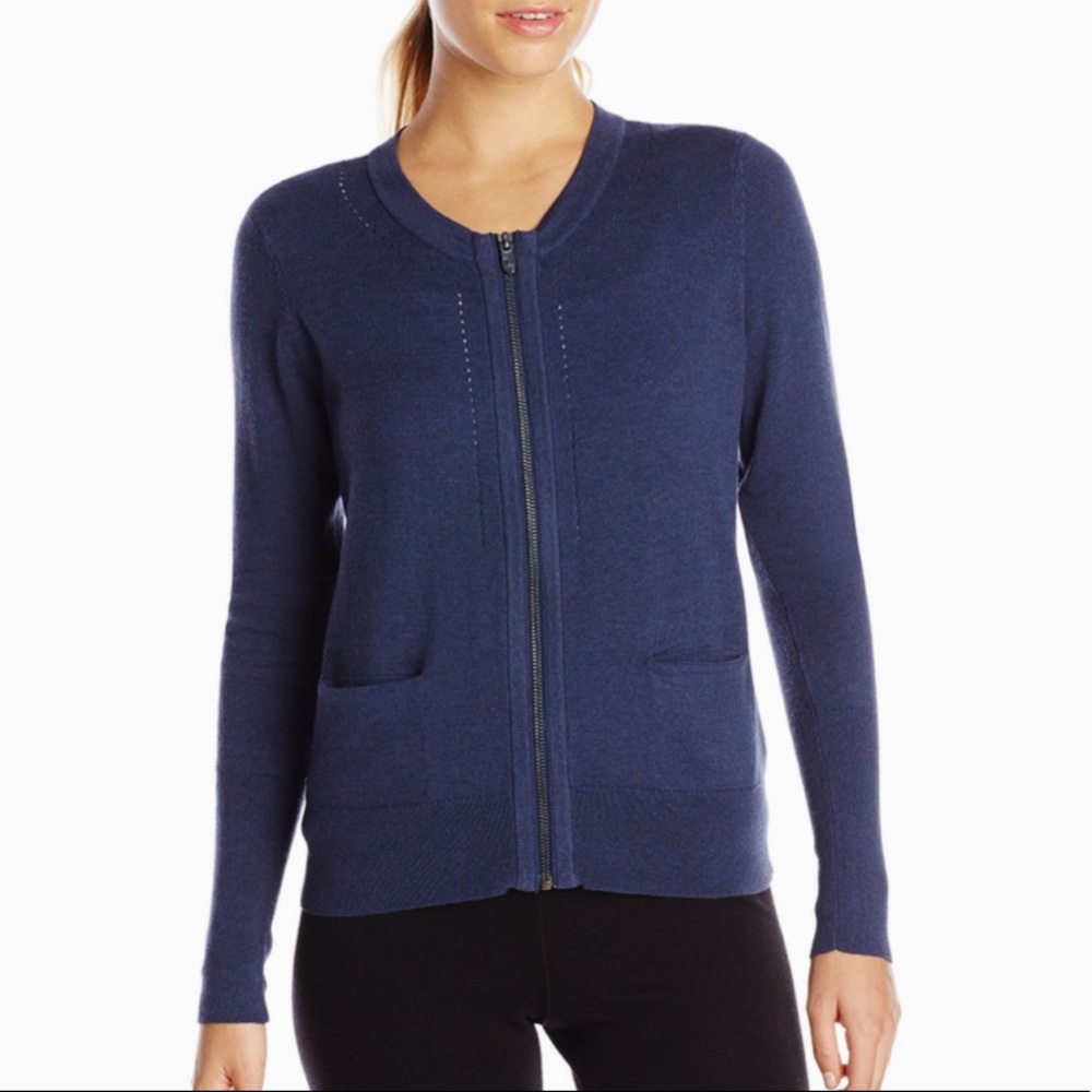 5/50$ Lolë grey/charcoal Marbella 2 Cardigan